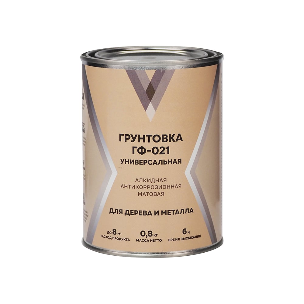 Изображение товара Грунт V ГФ-021 матовый, 0.8 кг, серый 262320