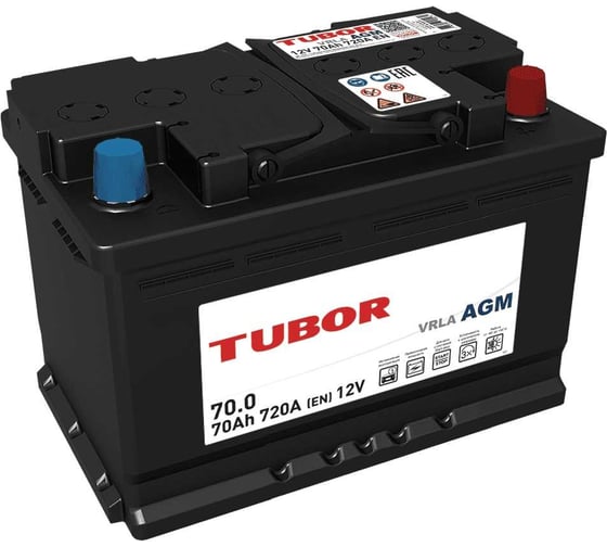 Изображение товара Аккумулятор TUBOR AGM 6СТ-70.0 VRLA 4610082700079