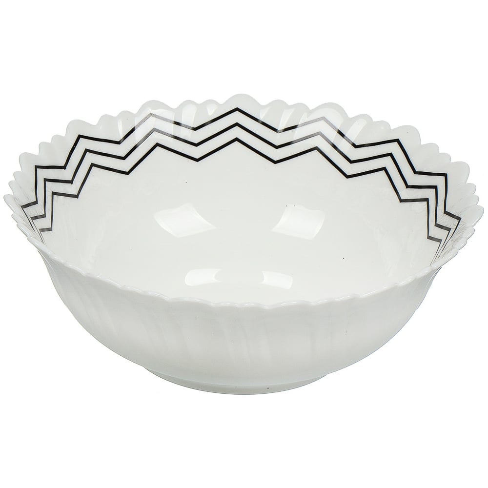 Изображение товара Салатник DANIKS из стеклокерамики 18 см, белый, моющийся в СМ и СВЧ