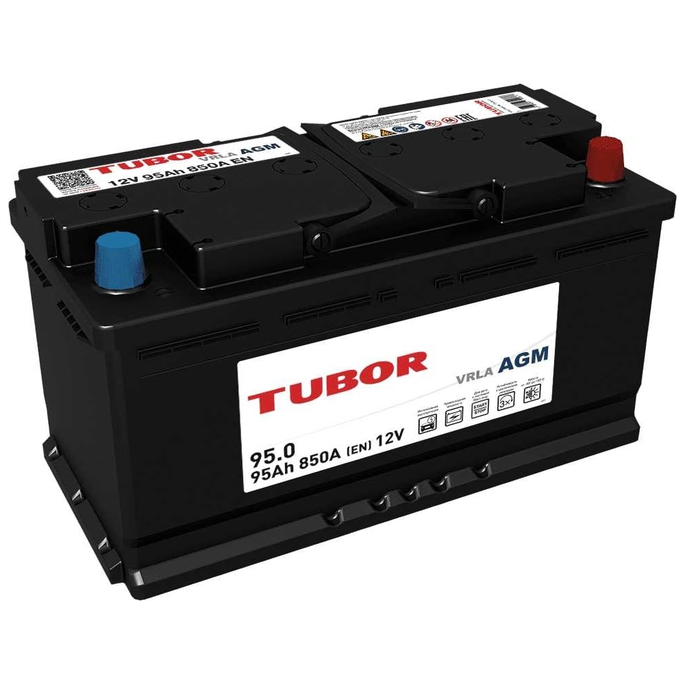 Изображение товара Аккумулятор TUBOR AGM 6СТ-95.0 VRLA 4610082700116 Изображение товара Аккумулятор TUBOR AGM 6СТ-95.0 VRLA 4610082700116