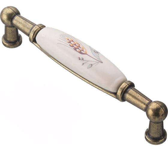 Изображение товара Мебельная ручка GTV керамика, дуга, 96 мм, колос UP-WP0728-BK