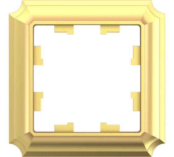 Изображение товара 1-постовая рамка Systeme Electric Atlasdesign antique золото ATN101601