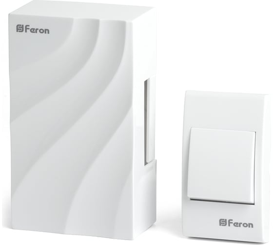 Изображение товара Проводной звонок с кнопкой FERON db-102 электромеханический слоновая кость 230v, 48806