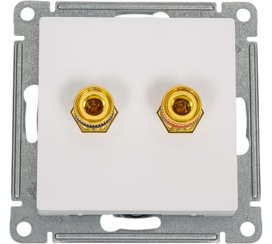 Изображение товара Двойная аудиорозетка Systeme Electric Atlasdesign лотос ATN001387