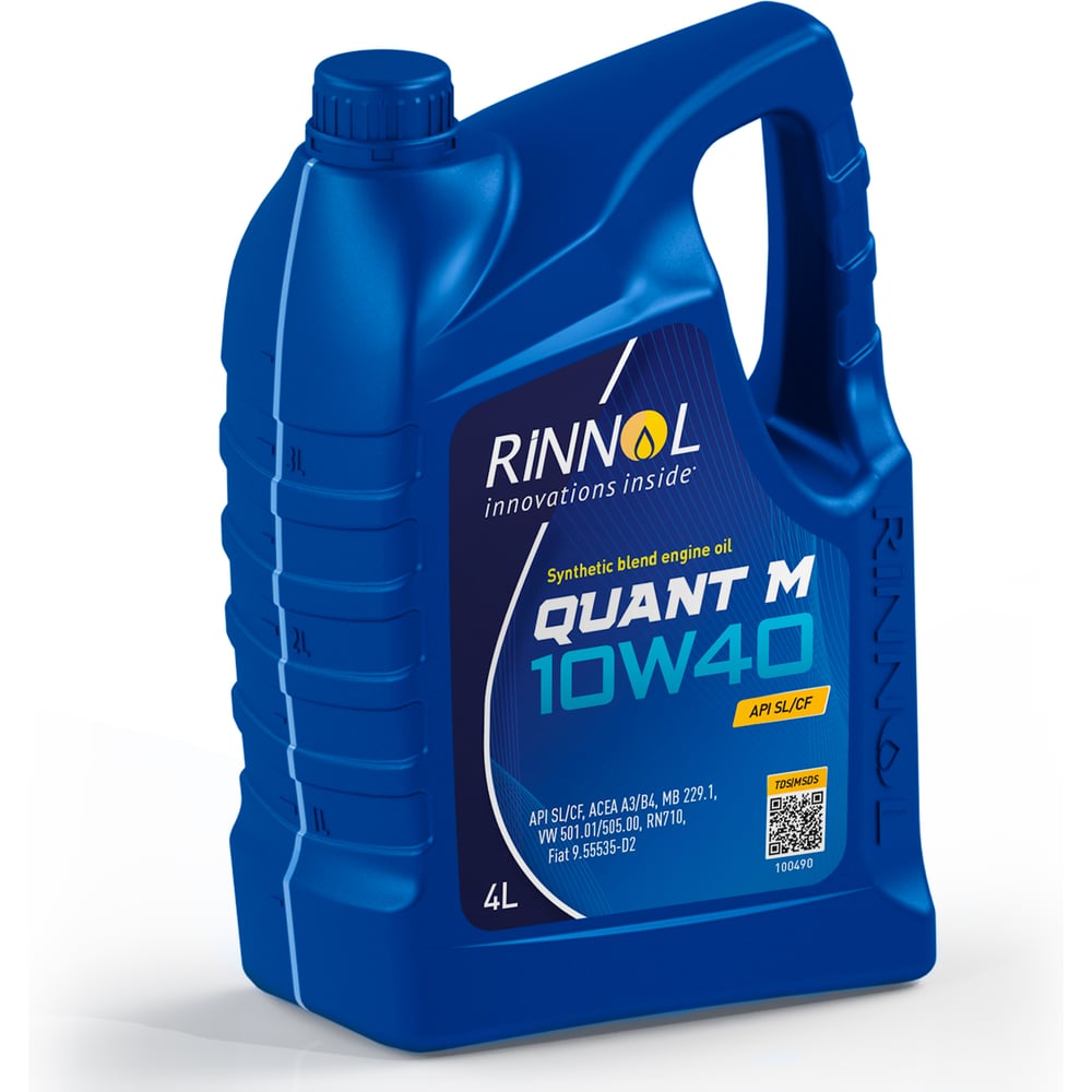 Изображение товара Моторное масло RINNOL QUANT M 10W-40 полусинтетическое 4 л