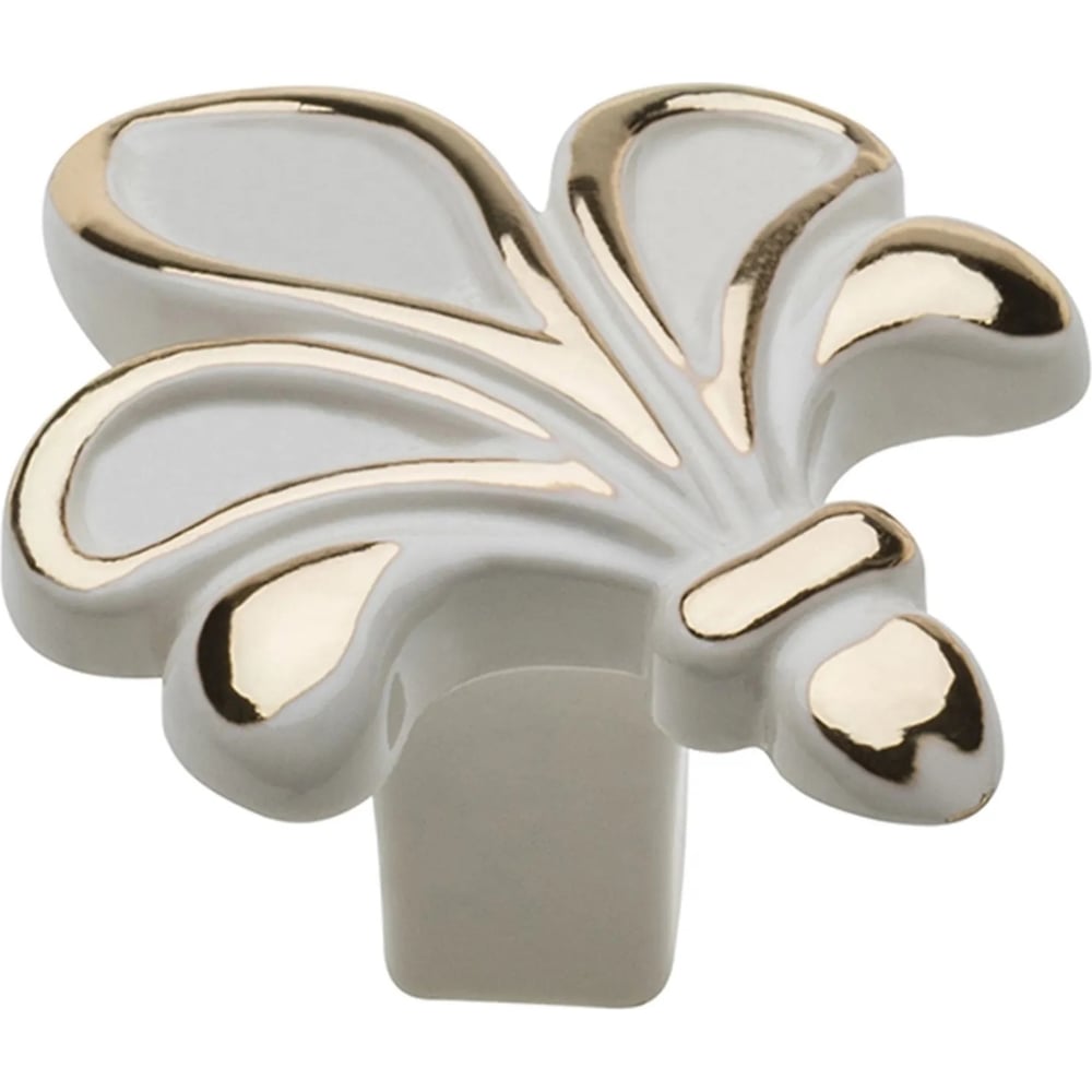 Изображение товара Ручка GTV ROYAL3-1 белый/золото, фигурная, накладная