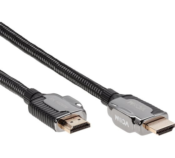 Изображение товара Кабель hdmi VCOM 19m/m ver 2.1, 8k 60hz, 1.5m, медь CG864-1.5M