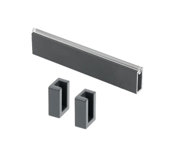 Изображение товара Комплект GTV штанга гардеробная 3 м, графит+крепление без заглушки 2 шт WG-RRPSET-A-60