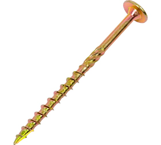 Изображение товара Саморезы по дереву КРЕП-КОМП с прессшайбой, Torx, желтый цинк, 6.0x90 мм, 100 шт. спд690к