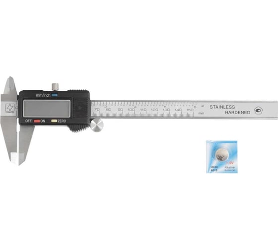 Изображение товара Цифровой штангенциркуль ТОЧИНТЕХ ШЦЦ-I-150-0.01 ГОСТ 166-89 шц00014