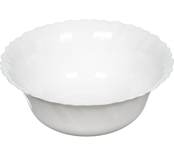 Изображение товара Салатник DANIKS стеклокерамика, круглый, 18x6.9 см, 0.8 л, белый, lhw70 223764