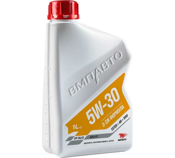 Изображение товара Моторное масло ВМПАВТО 3-SN 5w30 (C3, SN/CF), канистра 1 л 9218