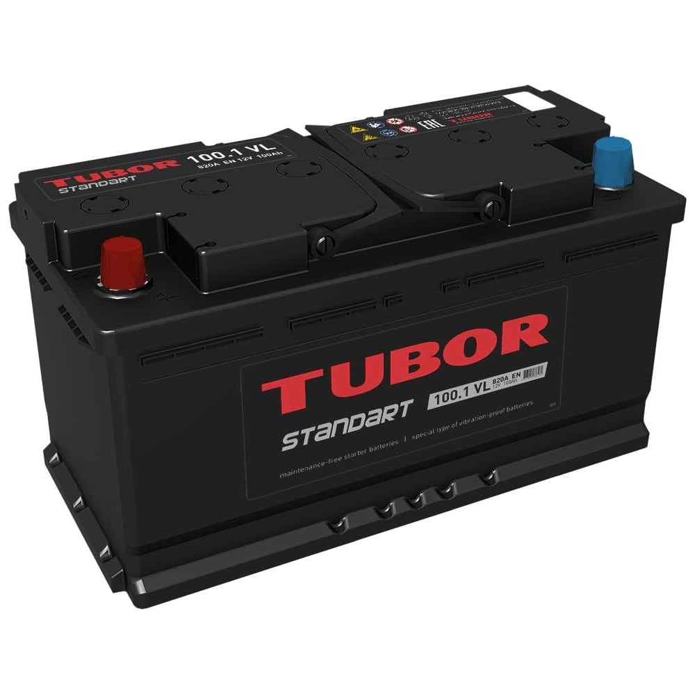 Изображение товара Аккумулятор TUBOR STANDART 6СТ-100.1 VL 100 Ач 12В