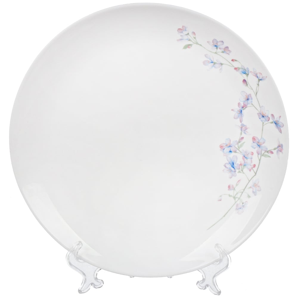 Изображение товара Обеденная тарелка DANIKS стеклокерамика 24 см белая с рисунком