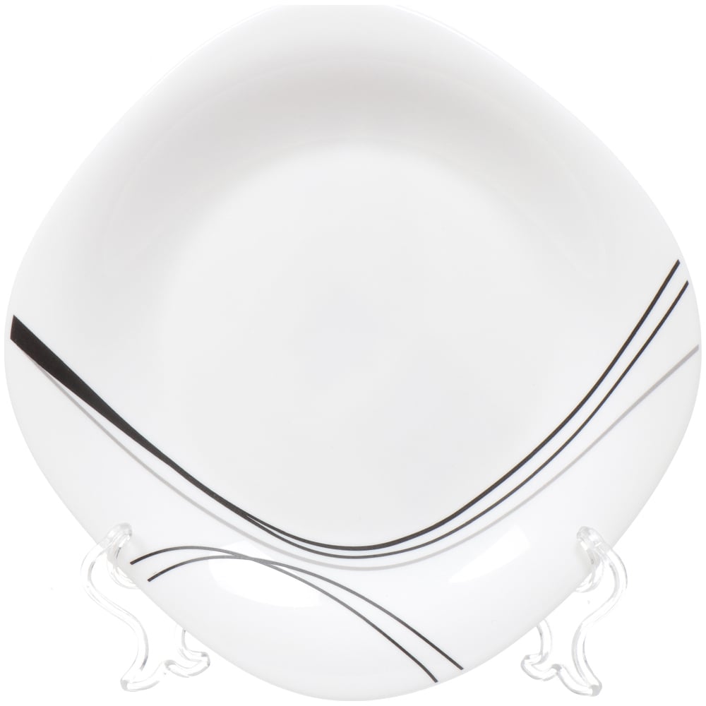 Изображение товара Тарелка DANIKS квадратная десертная стеклокерамика 19 см