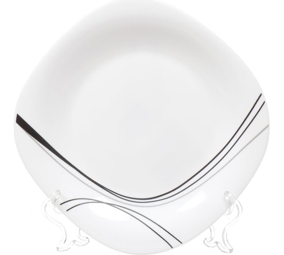 Изображение товара Тарелка DANIKS десертная, стеклокерамика, 19 см, квадратная, токио, ffp-85-k1306-2/nfp85t 303116