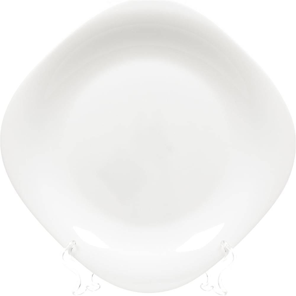 Изображение товара Тарелка DANIKS обеденная, стеклокерамика, 26 см, квадратная, белый квадро, ffp-115/nfp110t 291896