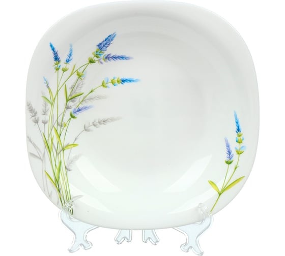 Изображение товара Тарелка DANIKS суповая, стеклокерамика, 21 см, 675 мл, квадратная, манифик, ffsp90/ 220302 448941