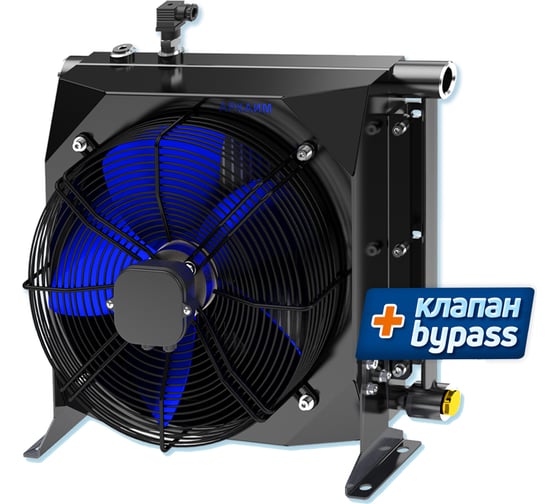 Изображение товара Гидравлический маслоохладитель АРКАИМ МО3К, 380 Вольт, 140 л/мин, с аварийным клапаном МО3.К.38.А.60