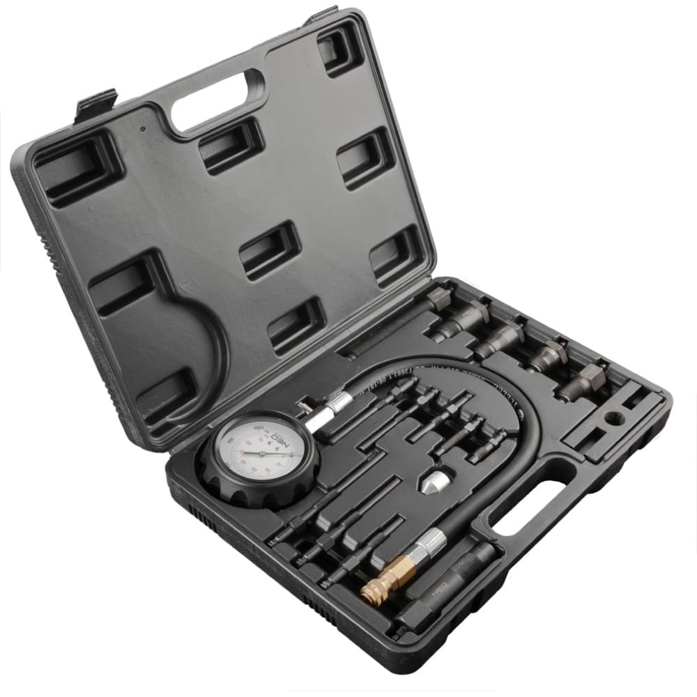 Компрессометр NEO Tools набор компрессометр для измерения компрессии airline бензин дизель кейс pro
