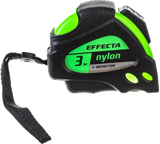 Изображение товара Рулетка 3м/19 мм с магнитом, автостопом, лентой нейлон EFFECTA Nylon 580319