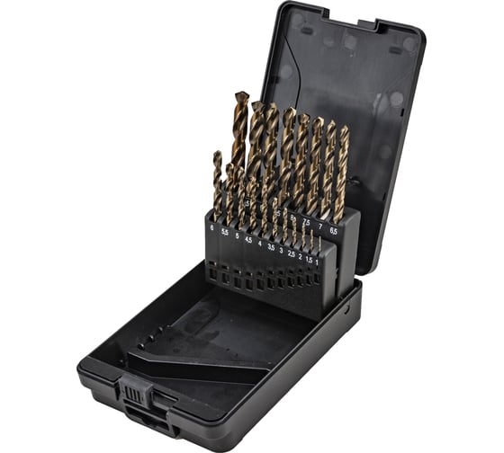 Изображение товара Набор сверл по металлу HSS-Co (19 шт; 1-10 мм) Inforce 11-01-326