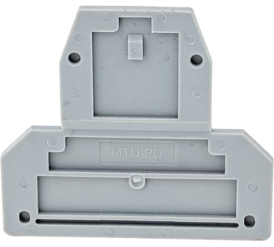 Изображение товара Торцевая заглушка для двухуровневых клемм MEYERTEC серая (уп. 20 шт.) mtu-pd 93472