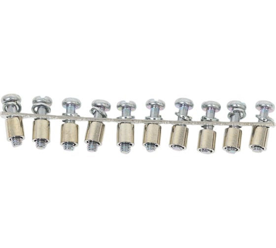 Изображение товара Блок перемычек MEYERTEC для трехуровневых клемм на 10-контактов, 2.5 мм2 (уп. 5 шт.) mtu-j10s 93488