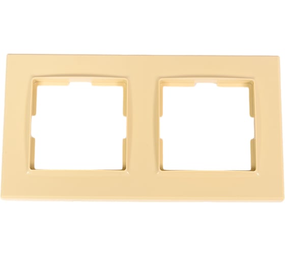 Изображение товара Рамка на два поста Econ Камелия кремовая, K025C