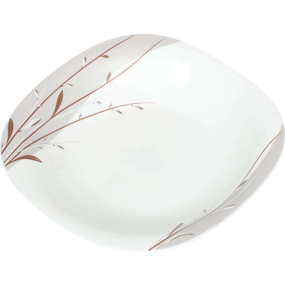 Изображение товара Тарелка DANIKS суповая, стеклокерамика, 23 см, 0.675 л, квадратная, орфей, /nsp90t 299094