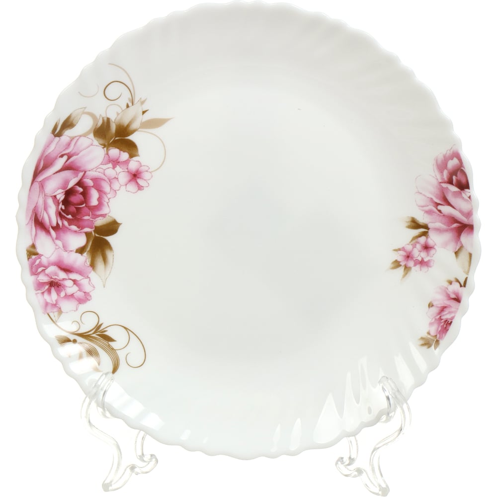 Изображение товара Тарелка DANIKS десертная, стеклокерамика, 19 см, круглая, анжелика, by23lhp75 393237