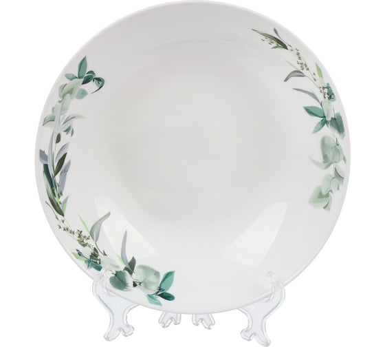 Изображение товара Тарелка DANIKS суповая, стеклокерамика, 22 см, 620 мл, круглая, эвкалипт, lhsp-85 448971