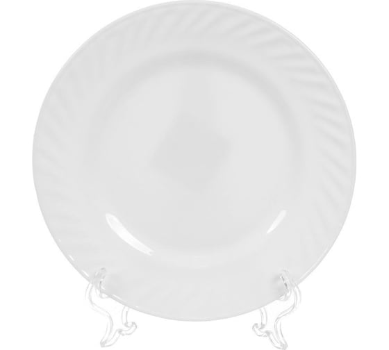 Изображение товара Тарелка DANIKS десертная, стеклокерамика, 20 см, круглая, кристалл 350647