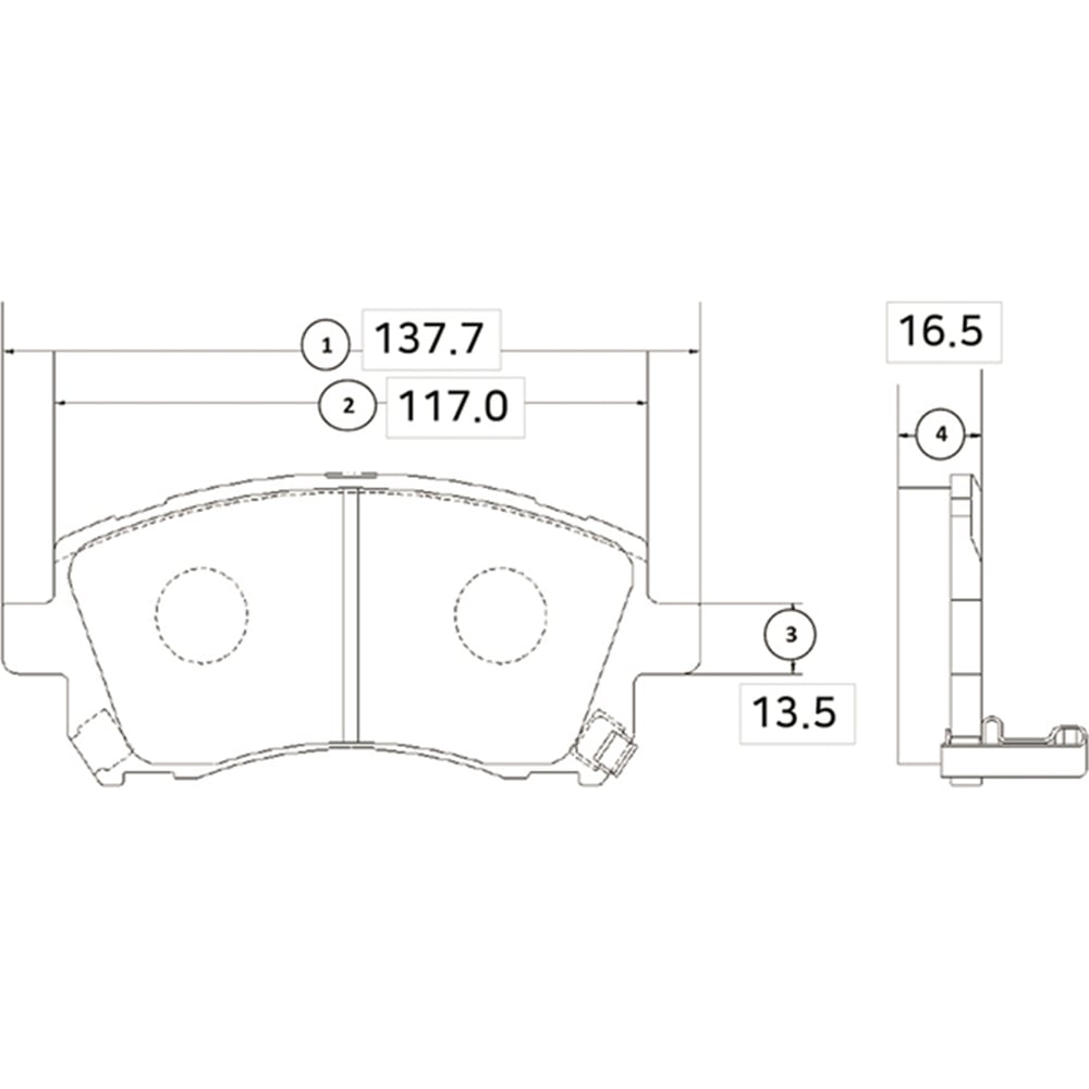 Изображение товара Тормозные колодки передние CTR GK0988 для Subaru