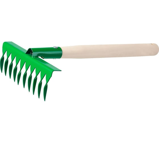 Изображение товара Садовые грабельки РОСТОК 10 витых зубцов, 200x62x405 мм 39614