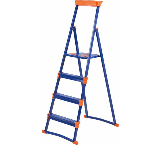 Изображение товара Стальная стремянка Nika 4 ступени НИКА-СМ4+