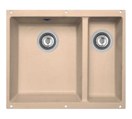 Изображение товара Кухонная мойка Zigmund & Shtain Integra 500.2 Топленное молоко ЦБ-00000221