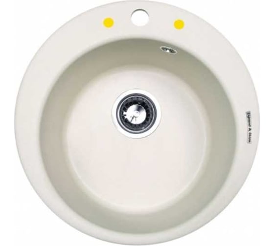 Изображение товара Кухонная мойка Zigmund & Shtain Kreis 480 Индийская ваниль ЦБ-00000329