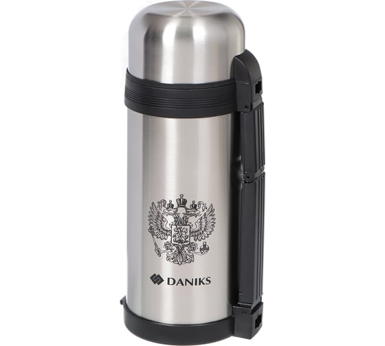 Изображение товара Термос DANIKS нерж, 1.5 л, универс.горл, колба нерж, серебр, sl-150gx 306889