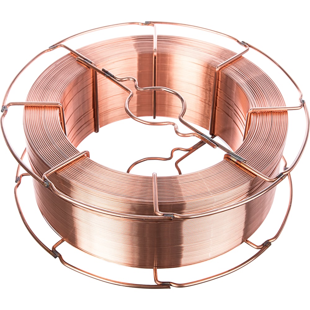 фото Проволока сварочная омедненная св-08г2с-о (15 кг; 1 мм) inforce 11-05-30
