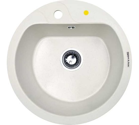 Изображение товара Кухонная мойка Zigmund & Shtain Kreis 505 f Каменная соль ЦБ-00000350