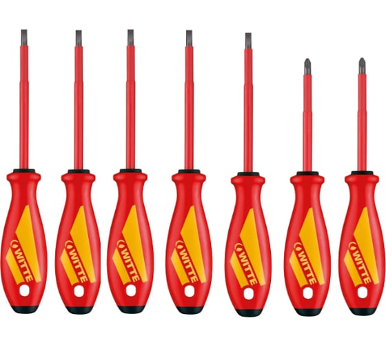 Изображение товара Набор отверток WITTE MAXX VDE PZ/SL х 7 шт. 653755216