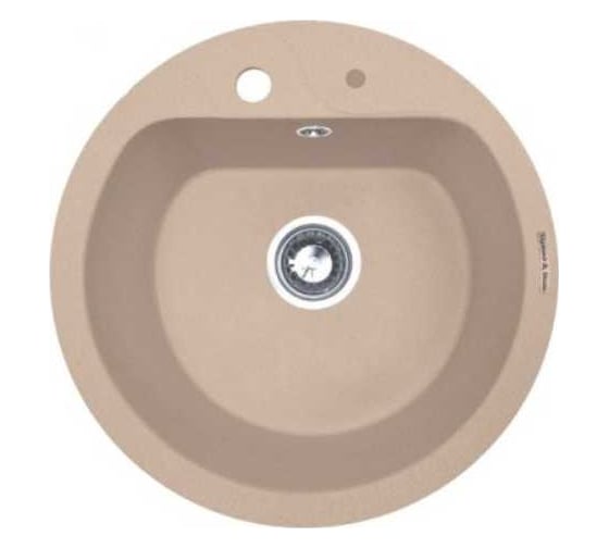 Изображение товара Кухонная мойка Zigmund & Shtain Kreis 505 f Топленное молоко ЦБ-00000357