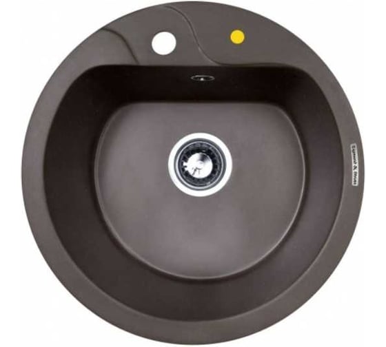 Изображение товара Кухонная мойка Zigmund & Shtain Kreis 505 f Швейцарский шоколад ЦБ-00000356