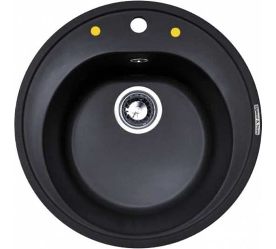 Изображение товара Кухонная мойка Zigmund & Shtain Kreis 505 Черный базальт ЦБ-00000342