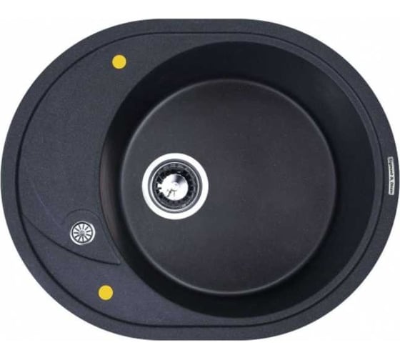 Изображение товара Кухонная мойка Zigmund & Shtain Kreis ov 575 Темная скала ЦБ-00000370