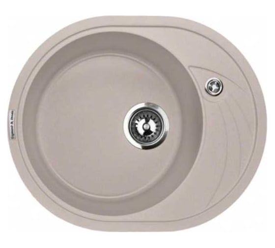 Изображение товара Кухонная мойка Zigmund & Shtain Kreis ov 575 Топленное молоко ЦБ-00000372