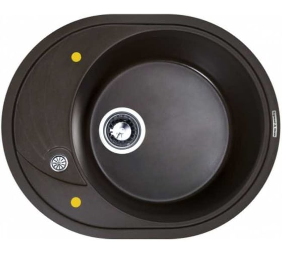 Изображение товара Кухонная мойка Zigmund & Shtain Kreis ov 575 Швейцарский шоколад ЦБ-00000371