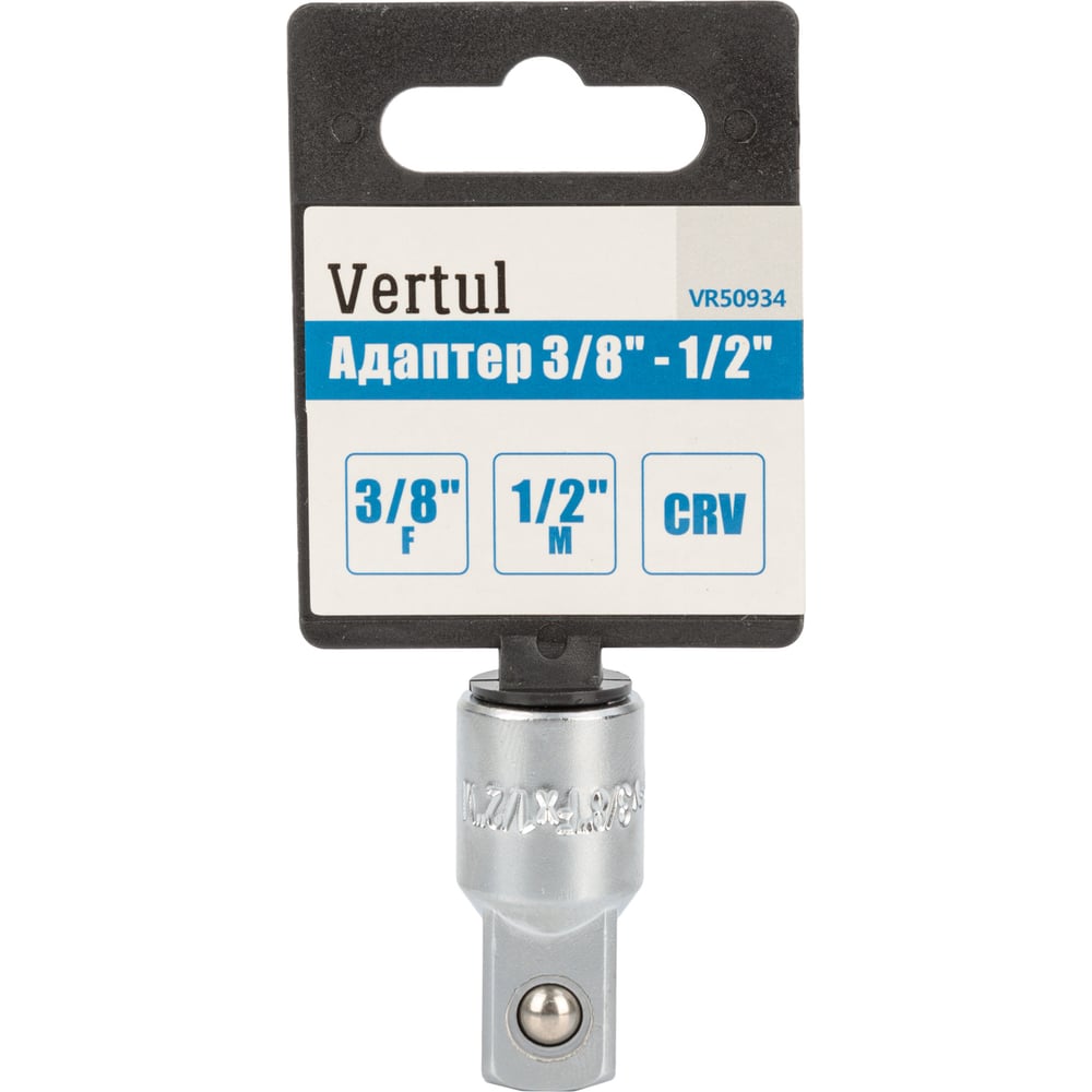 Изображение товара Адаптер 3/8F - 1/2M VERTUL VR50934 переходник для инструмента