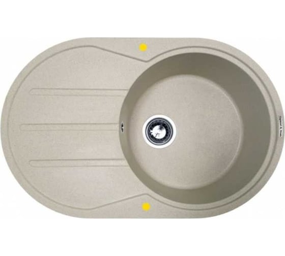 Изображение товара Кухонная мойка Zigmund & Shtain Kreis ov 770 b Речной песок ЦБ-00000379